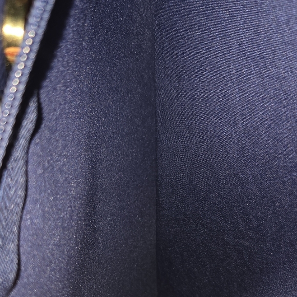 Nanette Lepore Blue and Gold Shoulder Bag with Structured Design - Picture 7 of 11